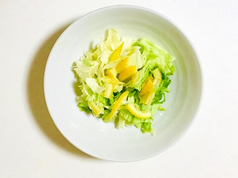 ざく切りキャベツの簡単サラダ